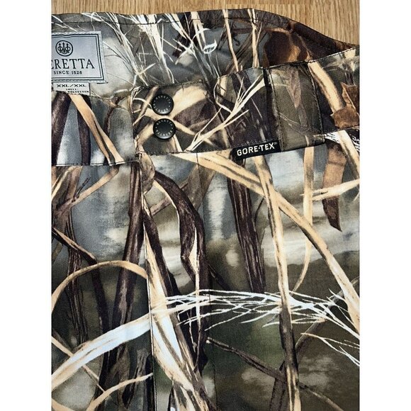 BERETTA Xtrema Gore-Tex Hunting Pants Camouflage Waterfowl Advantage Max-4 HD F1 - Picture 7 of 11